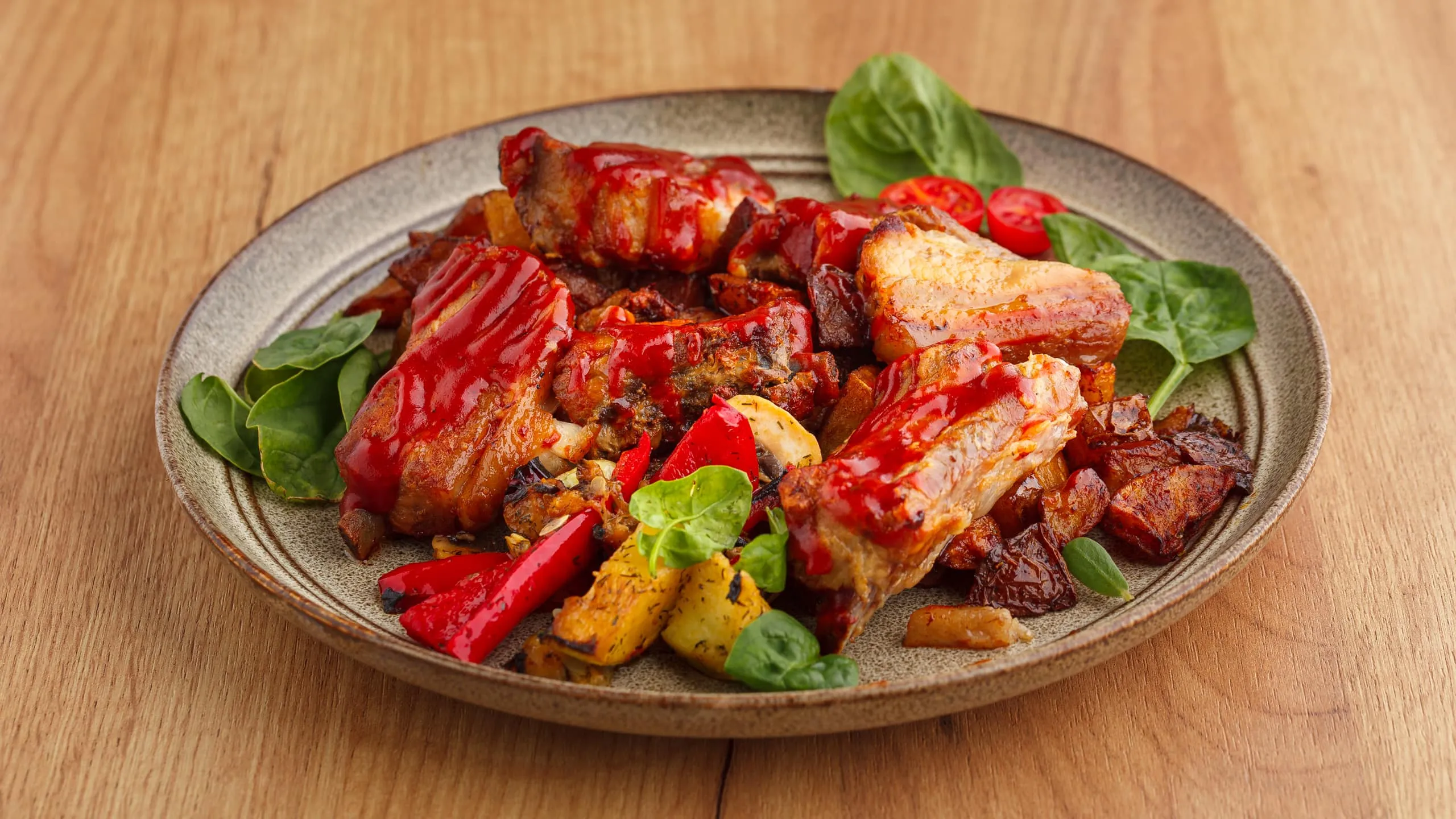 Restoran Nana Golubac - glazirana svinjska rebarca